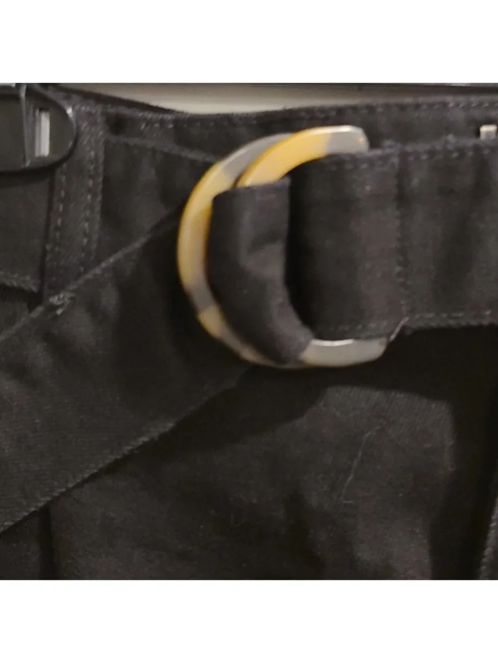 We the free black denim skirt with belt